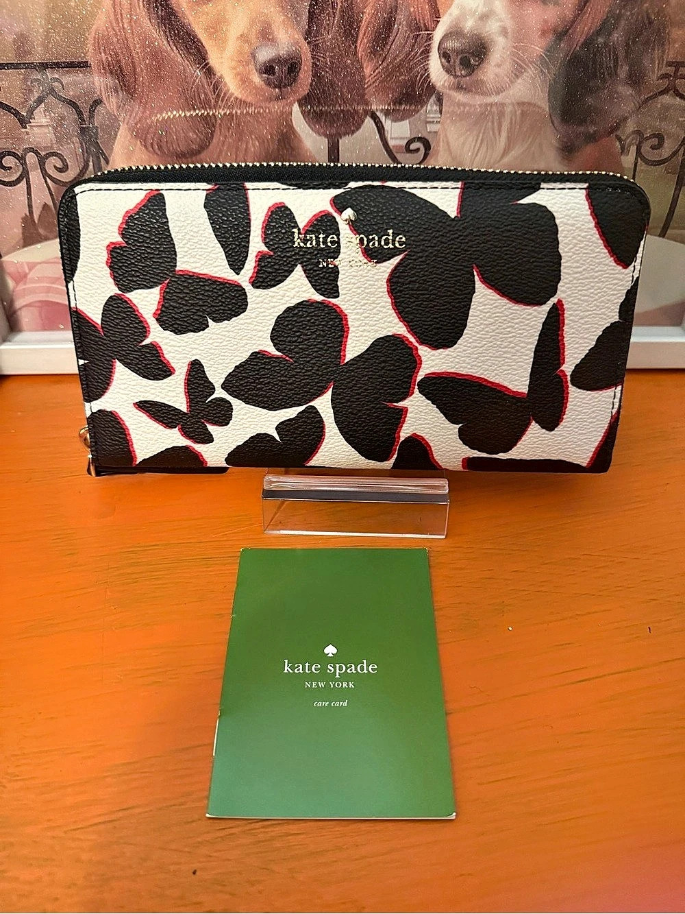 Kate Spade “Storybook”Neda Flynn Street Butterfly Continental Wallet EUC